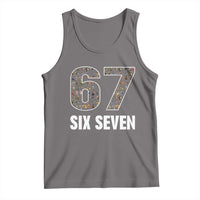 Funny 67 Six Seven Italian Brainrot Gen Alpha Meme Tank Top - Wonder Print Shop