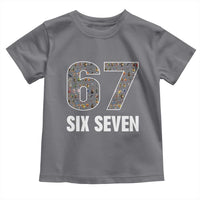 Funny 67 Six Seven Italian Brainrot Gen Alpha Meme Toddler T Shirt - Wonder Print Shop