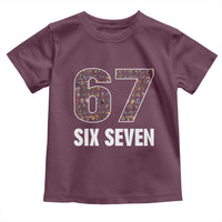 Funny 67 Six Seven Italian Brainrot Gen Alpha Meme Toddler T Shirt - Wonder Print Shop