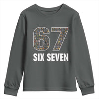 Funny 67 Six Seven Italian Brainrot Gen Alpha Meme Youth Sweatshirt - Wonder Print Shop