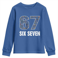 Funny 67 Six Seven Italian Brainrot Gen Alpha Meme Youth Sweatshirt - Wonder Print Shop