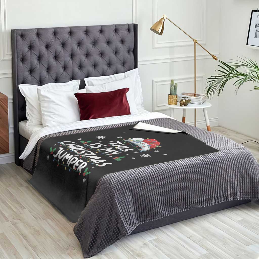 Funny British Christmas Throw Blanket This Is My Christmas Jumper - Wonder Print Shop