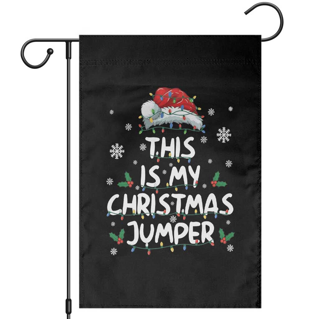 Funny British Christmas Garden Flag This Is My Christmas Jumper - Wonder Print Shop