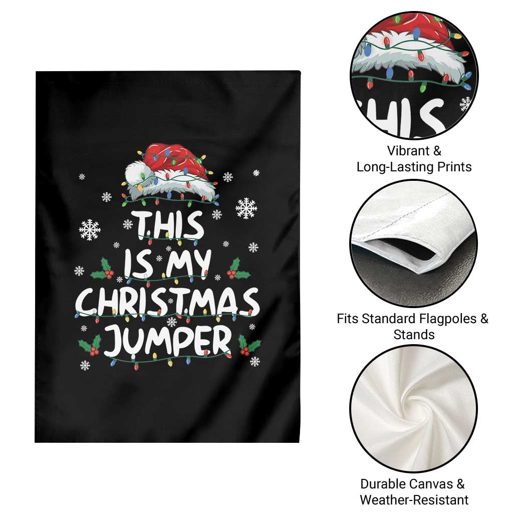 Funny British Christmas Garden Flag This Is My Christmas Jumper - Wonder Print Shop