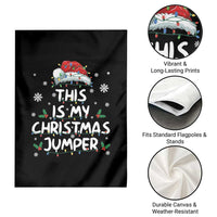 Funny British Christmas Garden Flag This Is My Christmas Jumper - Wonder Print Shop