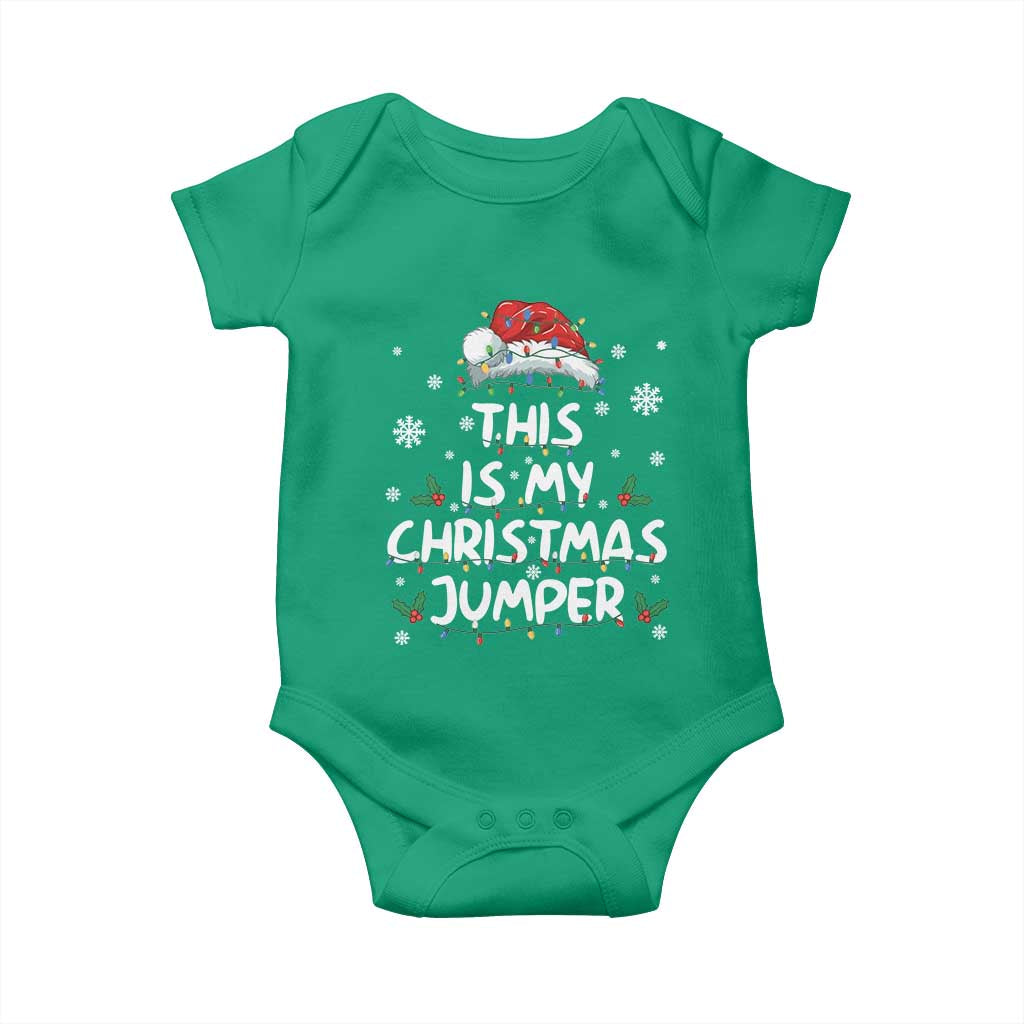 Funny British Christmas Baby Onesie This Is My Christmas Jumper - Wonder Print Shop