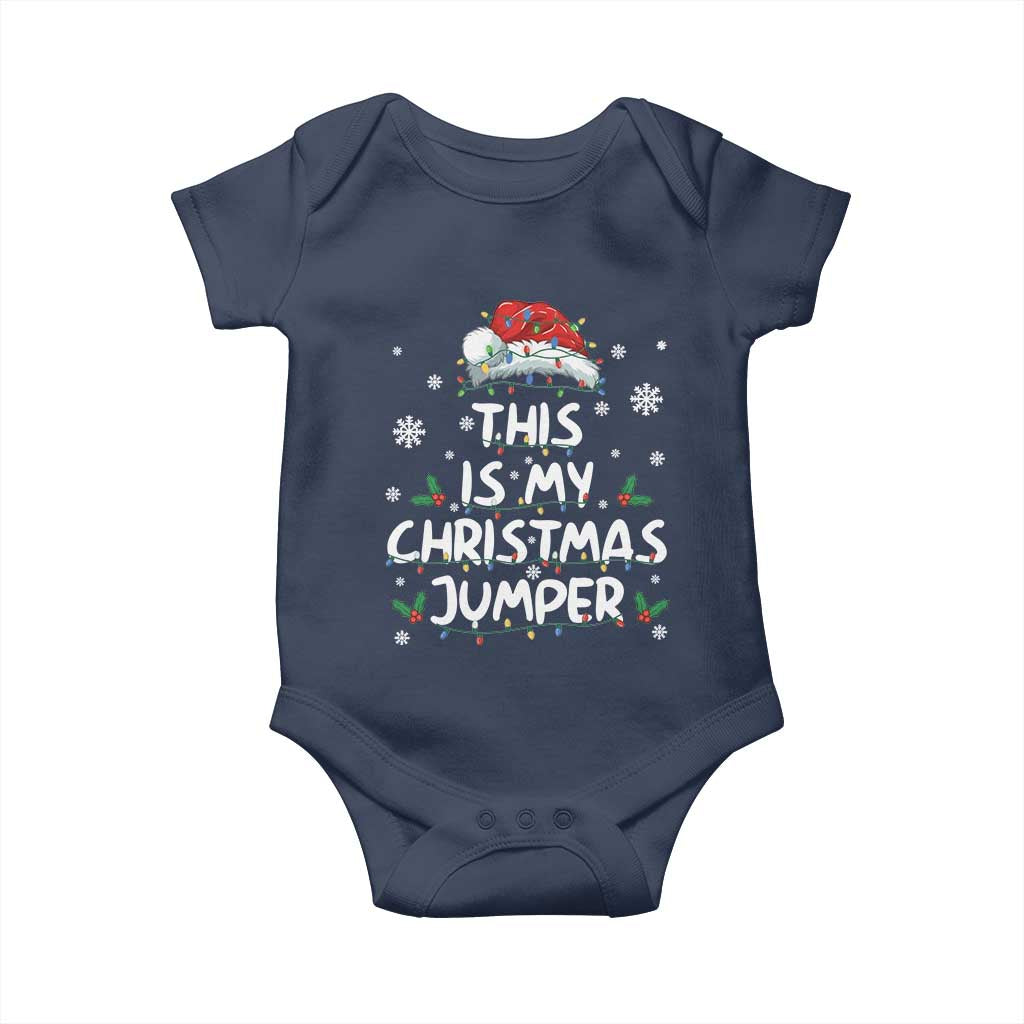 Funny British Christmas Baby Onesie This Is My Christmas Jumper - Wonder Print Shop