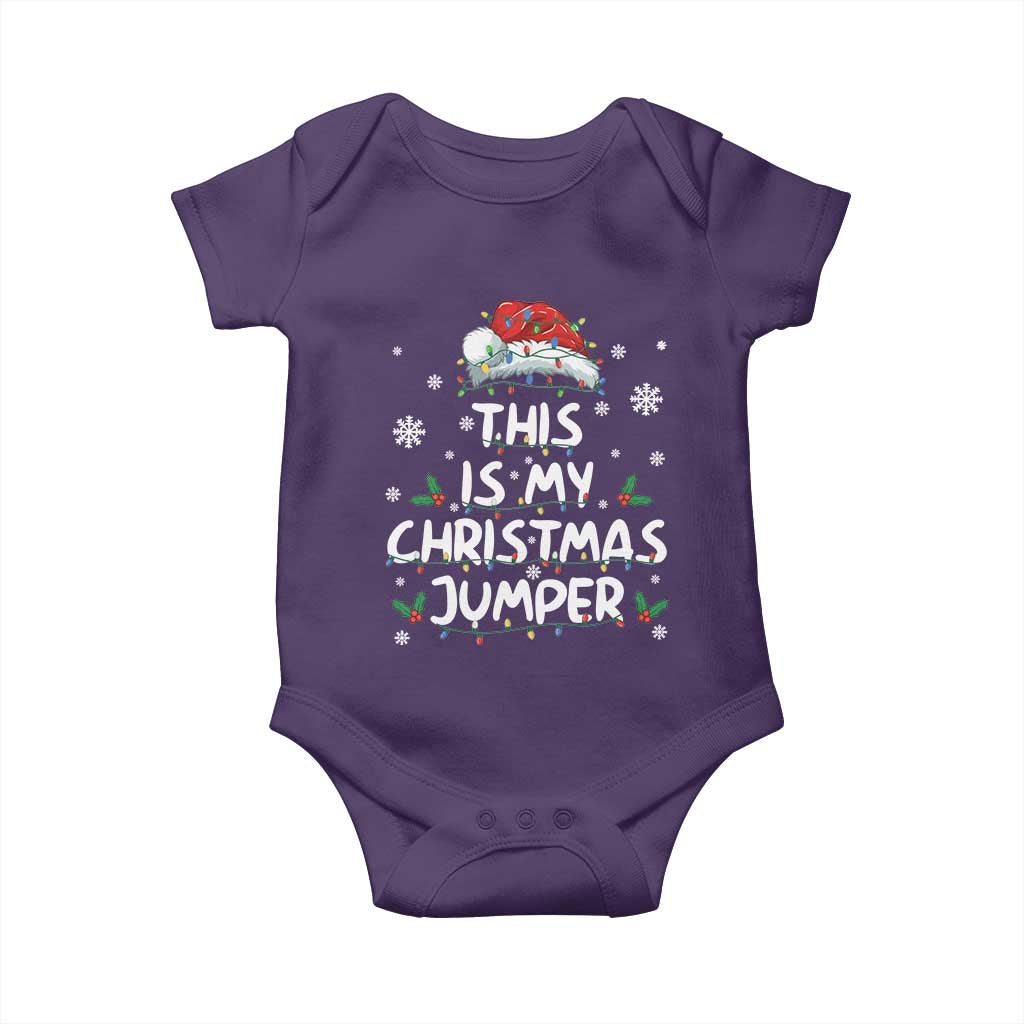 Funny British Christmas Baby Onesie This Is My Christmas Jumper - Wonder Print Shop