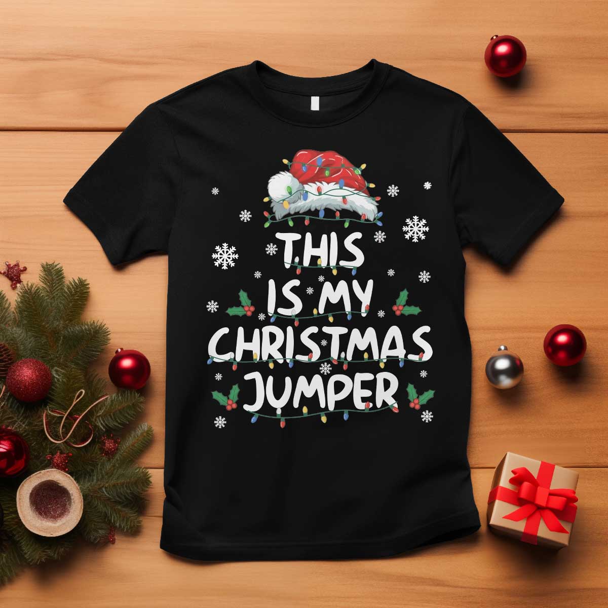 Funny British Christmas T Shirt This Is My Christmas Jumper - Wonder Print Shop