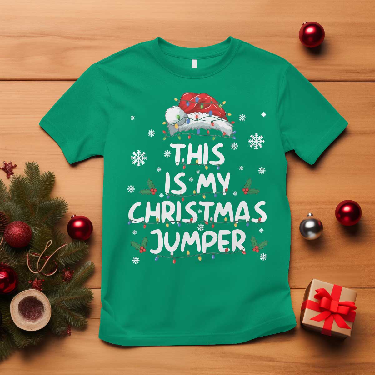 Funny British Christmas T Shirt This Is My Christmas Jumper - Wonder Print Shop