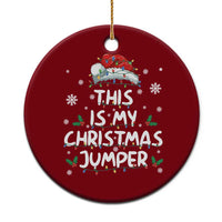Funny British Christmas Ceramic Ornament This Is My Christmas Jumper - Wonder Print Shop