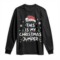 Funny British Christmas Long Sleeve Shirt This Is My Christmas Jumper - Wonder Print Shop