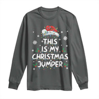 Funny British Christmas Long Sleeve Shirt This Is My Christmas Jumper - Wonder Print Shop
