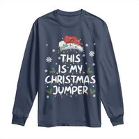 Funny British Christmas Long Sleeve Shirt This Is My Christmas Jumper - Wonder Print Shop