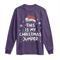 Funny British Christmas Long Sleeve Shirt This Is My Christmas Jumper - Wonder Print Shop