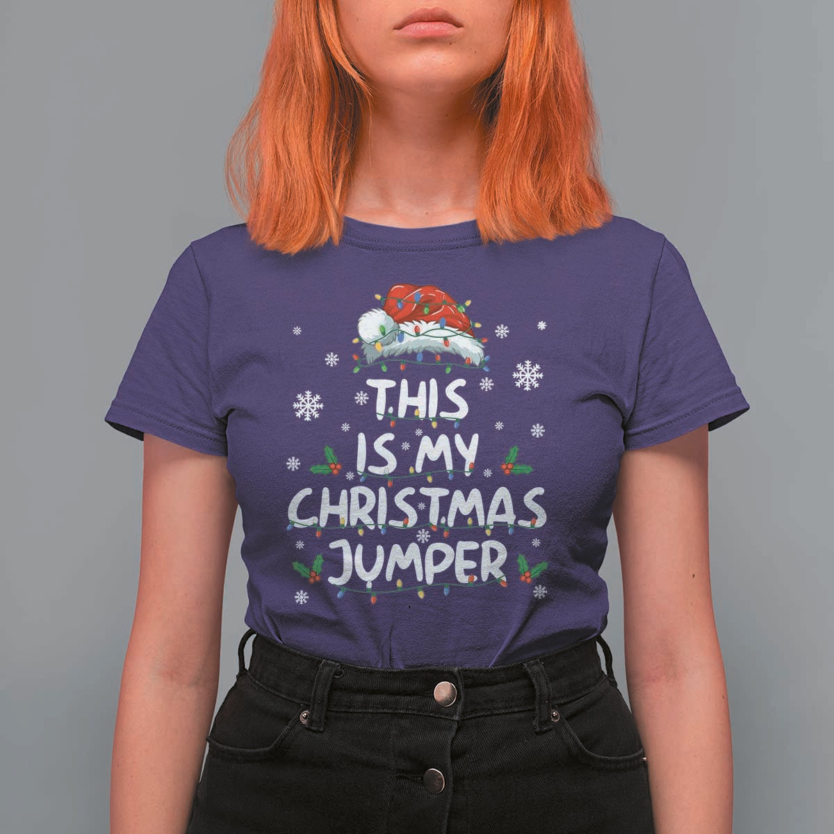 Funny British Christmas T Shirt For Women This Is My Christmas Jumper - Wonder Print Shop