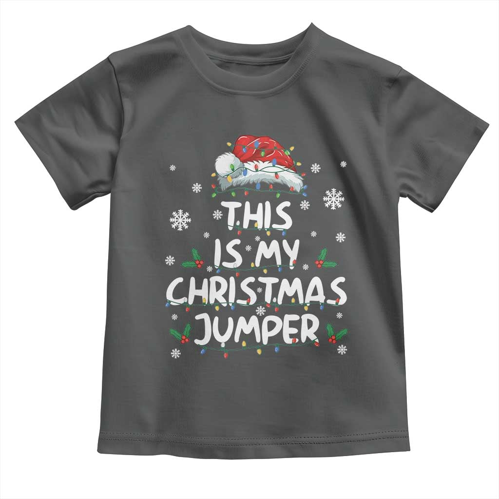 Funny British Christmas Toddler T Shirt This Is My Christmas Jumper - Wonder Print Shop