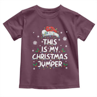 Funny British Christmas Toddler T Shirt This Is My Christmas Jumper - Wonder Print Shop