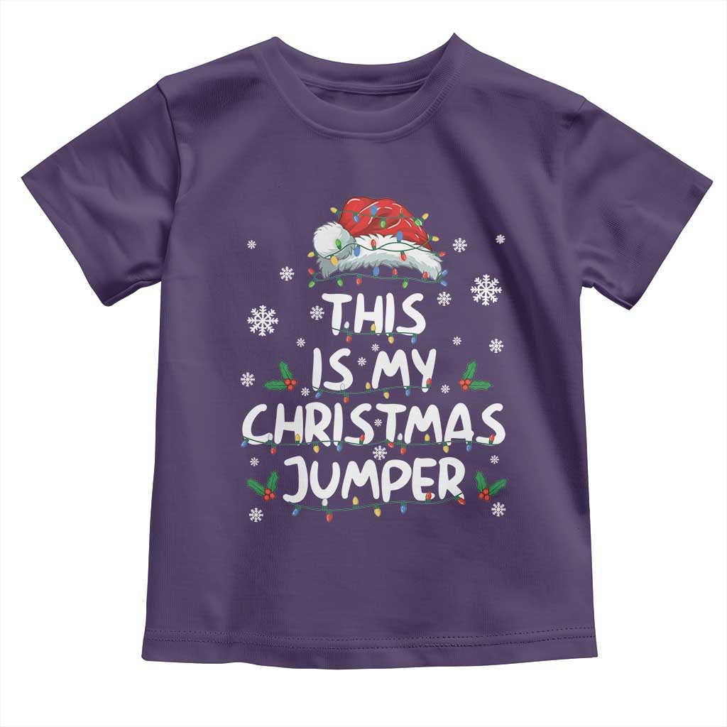 Funny British Christmas Toddler T Shirt This Is My Christmas Jumper - Wonder Print Shop