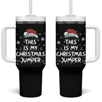 Funny British Christmas Tumbler With Handle This Is My Christmas Jumper - Wonder Print Shop