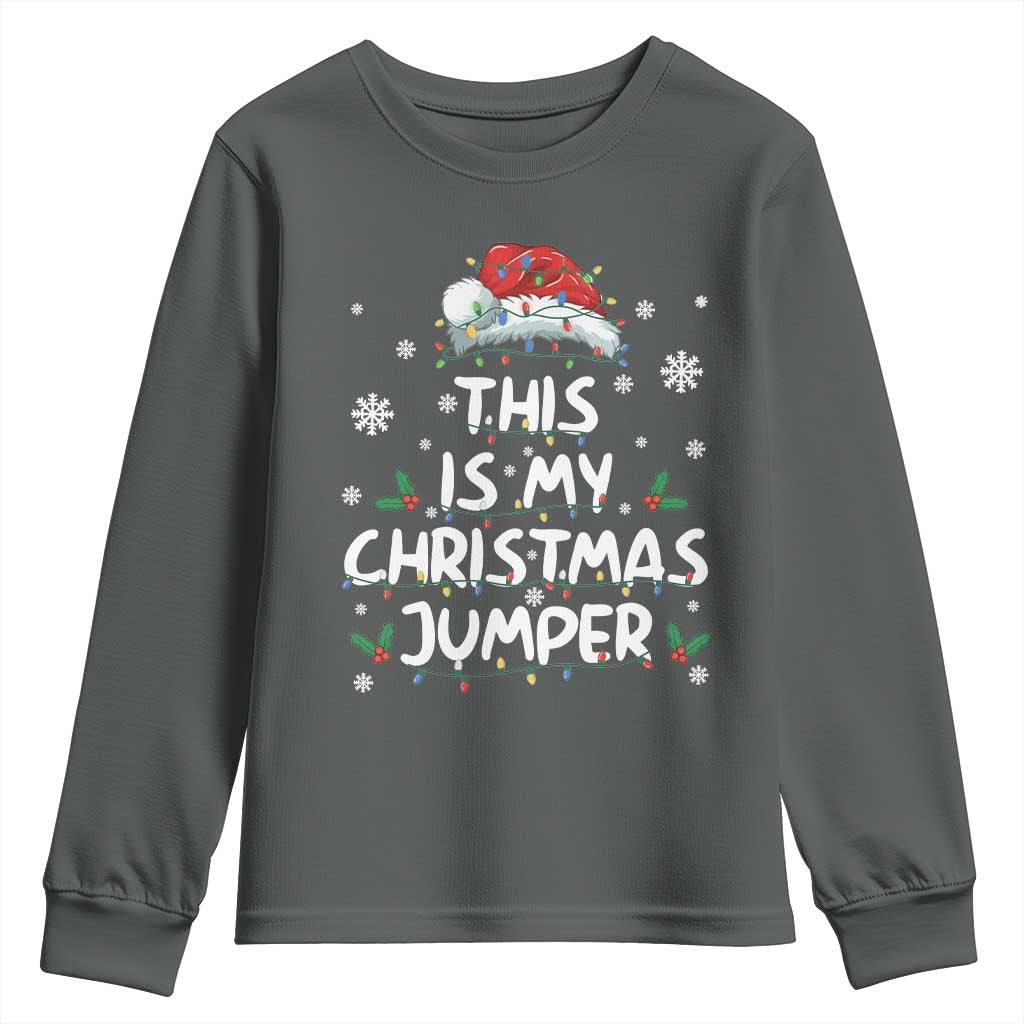 Funny British Christmas Youth Sweatshirt This Is My Christmas Jumper - Wonder Print Shop