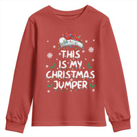 Funny British Christmas Youth Sweatshirt This Is My Christmas Jumper - Wonder Print Shop