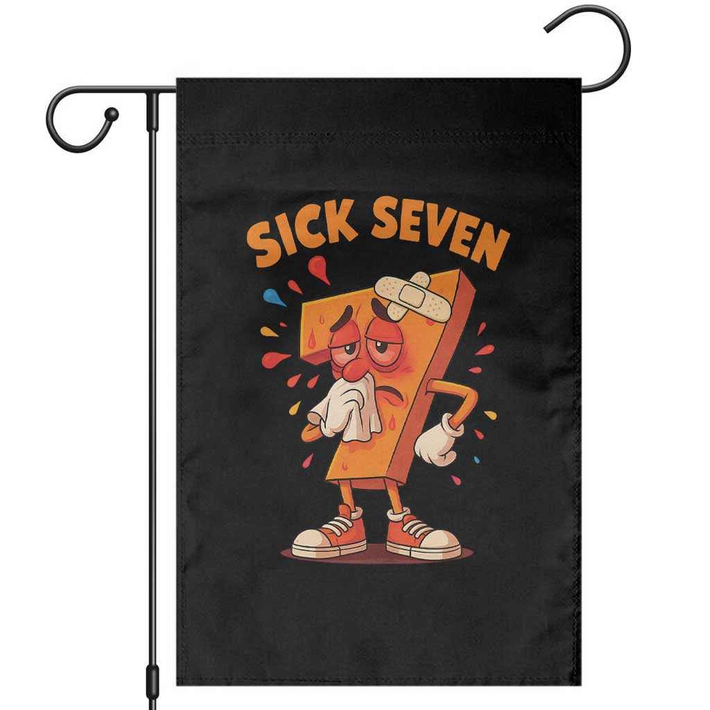 Funny Sick Seven 67 Meme Garden Flag Six Seven Wordplay - Wonder Print Shop