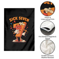 Funny Sick Seven 67 Meme Garden Flag Six Seven Wordplay - Wonder Print Shop