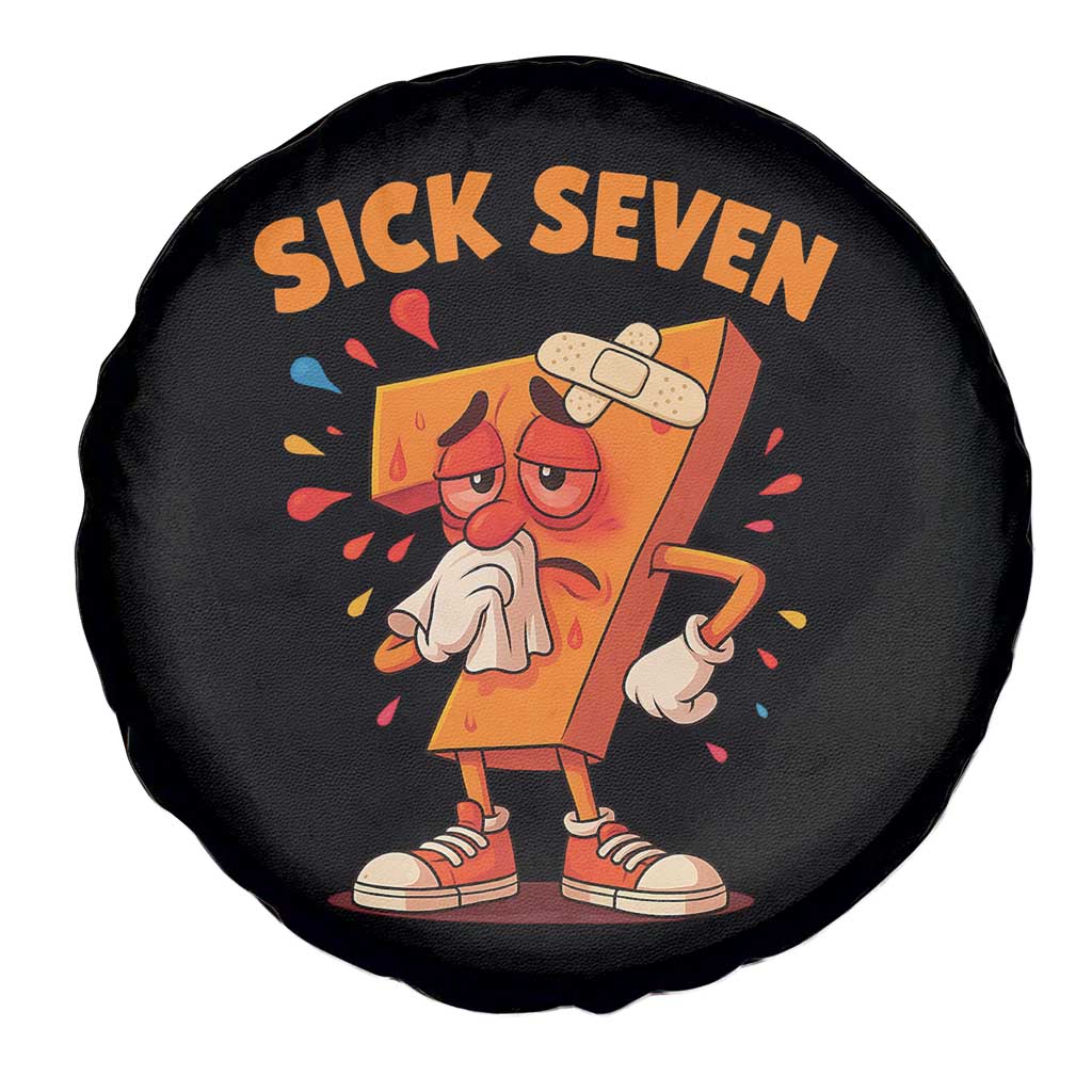 Funny Sick Seven 67 Meme Spare Tire Cover Six Seven Wordplay - Wonder Print Shop