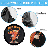 Funny Sick Seven 67 Meme Spare Tire Cover Six Seven Wordplay - Wonder Print Shop