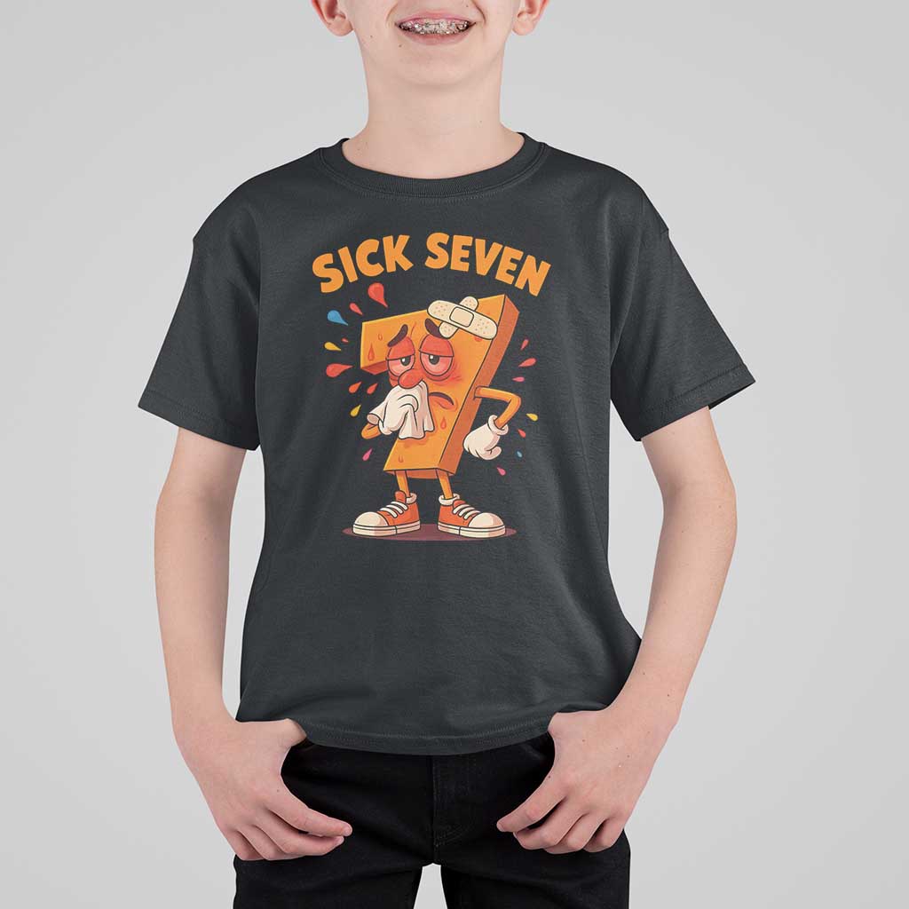 Funny Sick Seven 67 Meme T Shirt For Kid Six Seven Wordplay - Wonder Print Shop