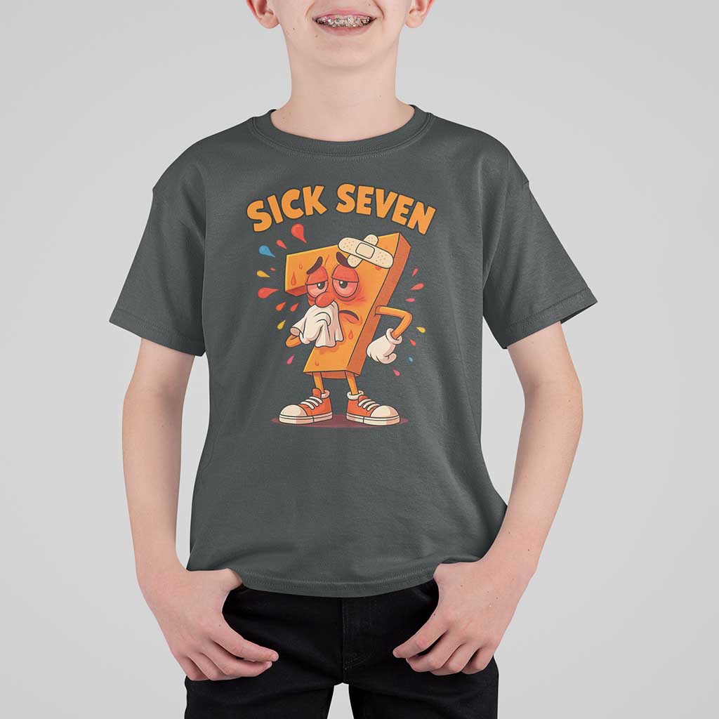 Funny Sick Seven 67 Meme T Shirt For Kid Six Seven Wordplay - Wonder Print Shop