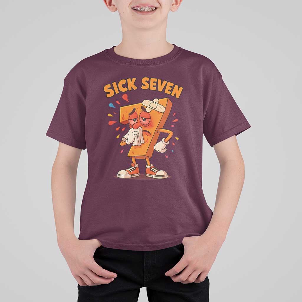 Funny Sick Seven 67 Meme T Shirt For Kid Six Seven Wordplay - Wonder Print Shop