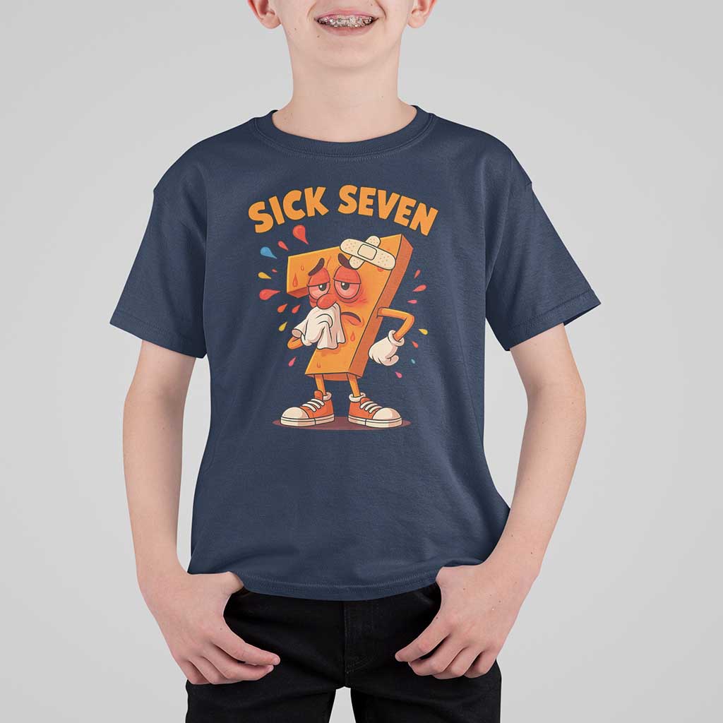 Funny Sick Seven 67 Meme T Shirt For Kid Six Seven Wordplay - Wonder Print Shop