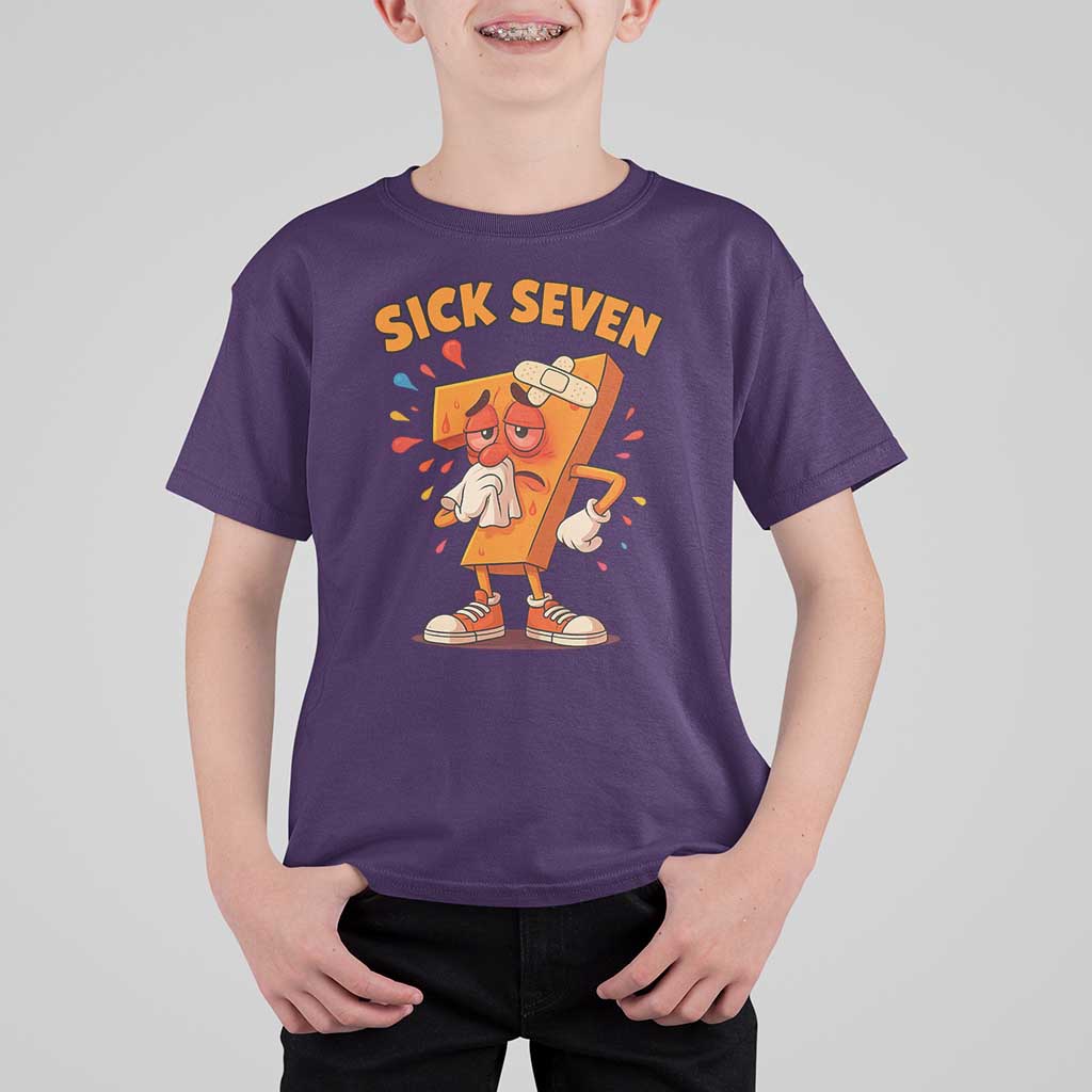 Funny Sick Seven 67 Meme T Shirt For Kid Six Seven Wordplay - Wonder Print Shop
