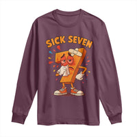 Funny Sick Seven 67 Meme Long Sleeve Shirt Six Seven Wordplay - Wonder Print Shop