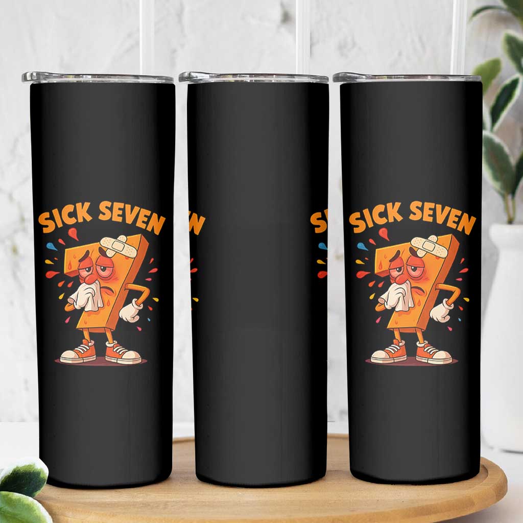Funny Sick Seven 67 Meme Skinny Tumbler Six Seven Wordplay - Wonder Print Shop