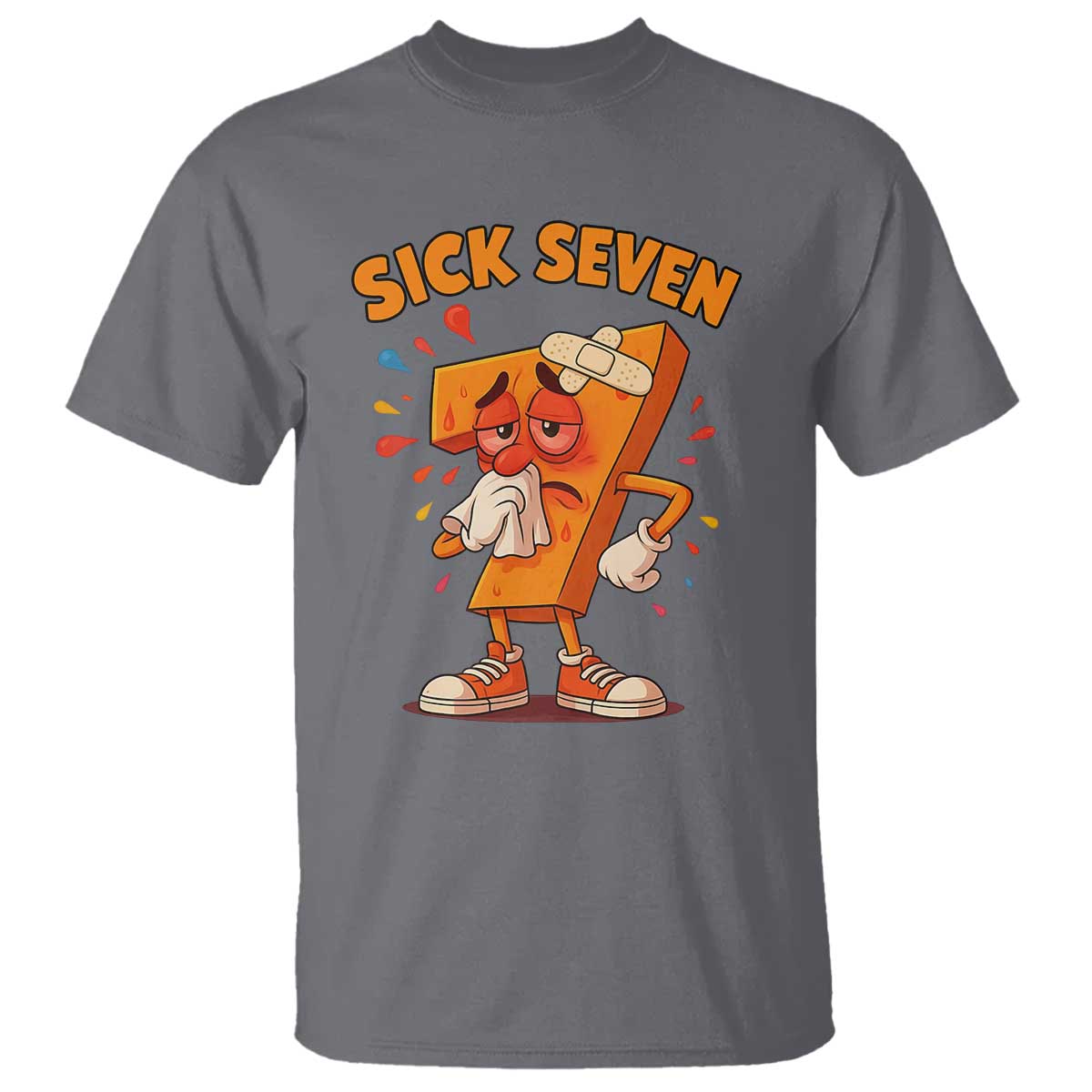 Funny Sick Seven 67 Meme T Shirt Six Seven Wordplay - Wonder Print Shop