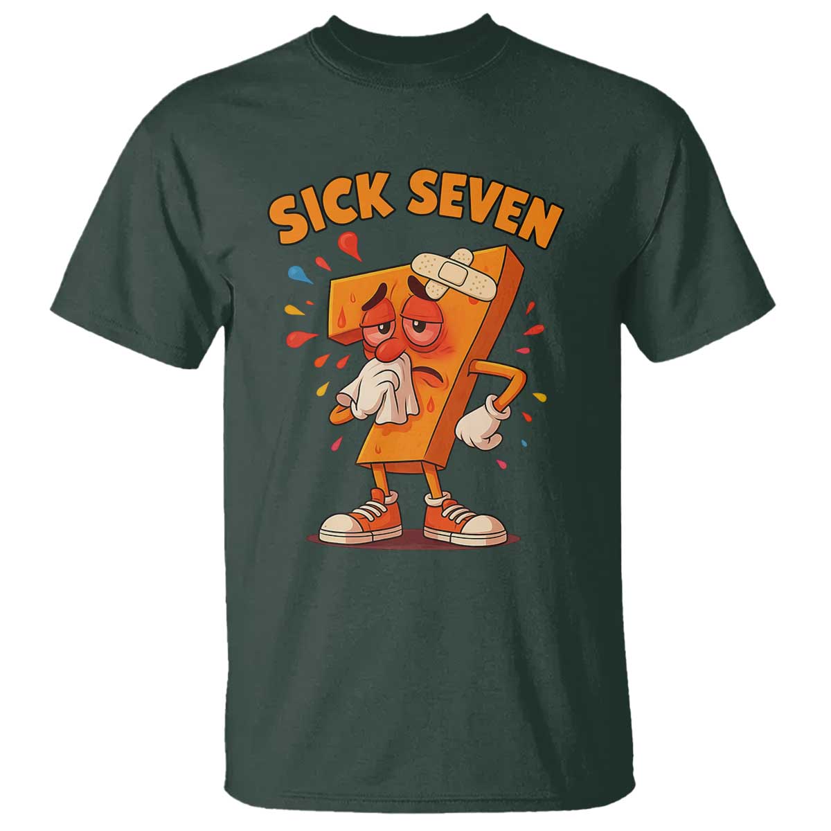 Funny Sick Seven 67 Meme T Shirt Six Seven Wordplay - Wonder Print Shop