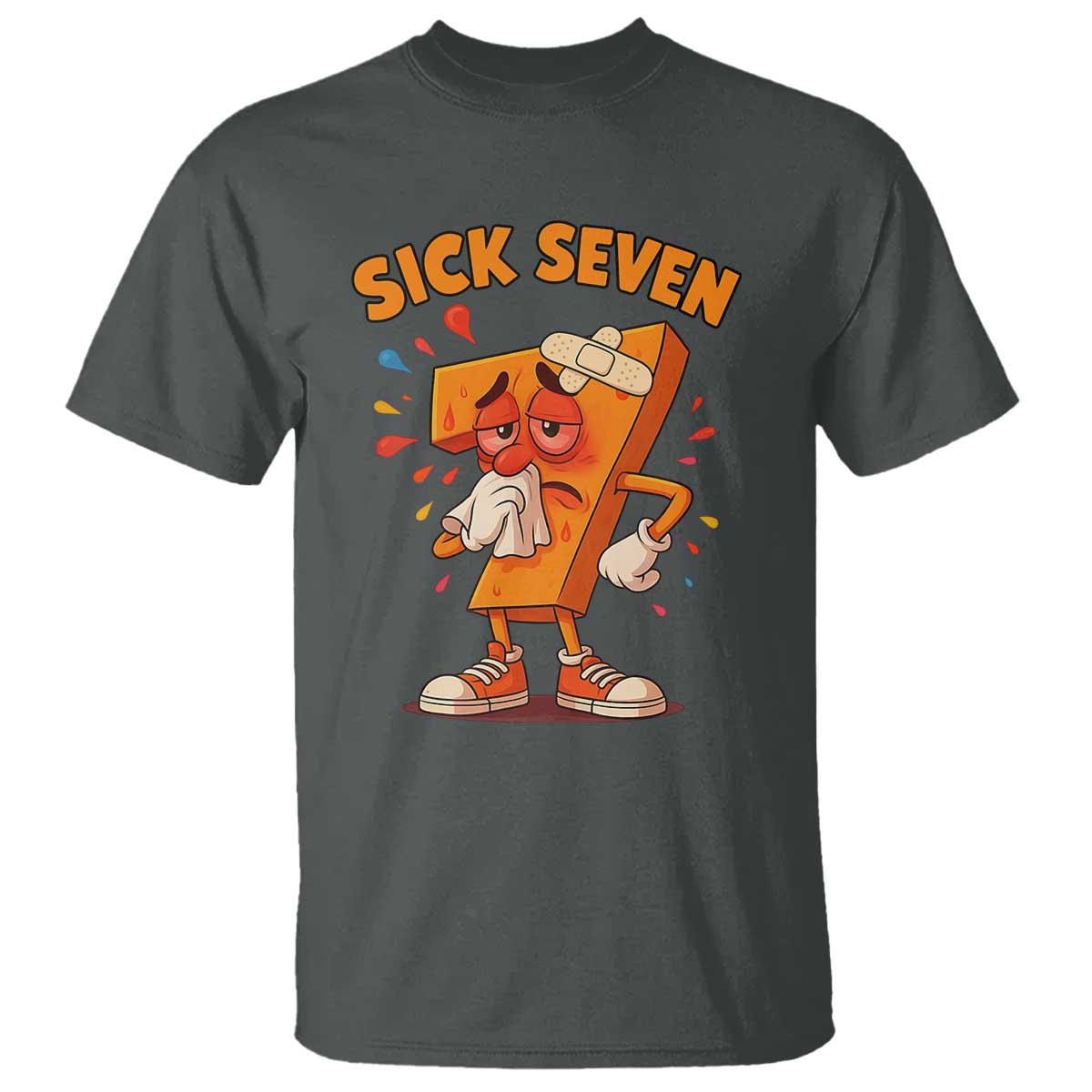 Funny Sick Seven 67 Meme T Shirt Six Seven Wordplay - Wonder Print Shop