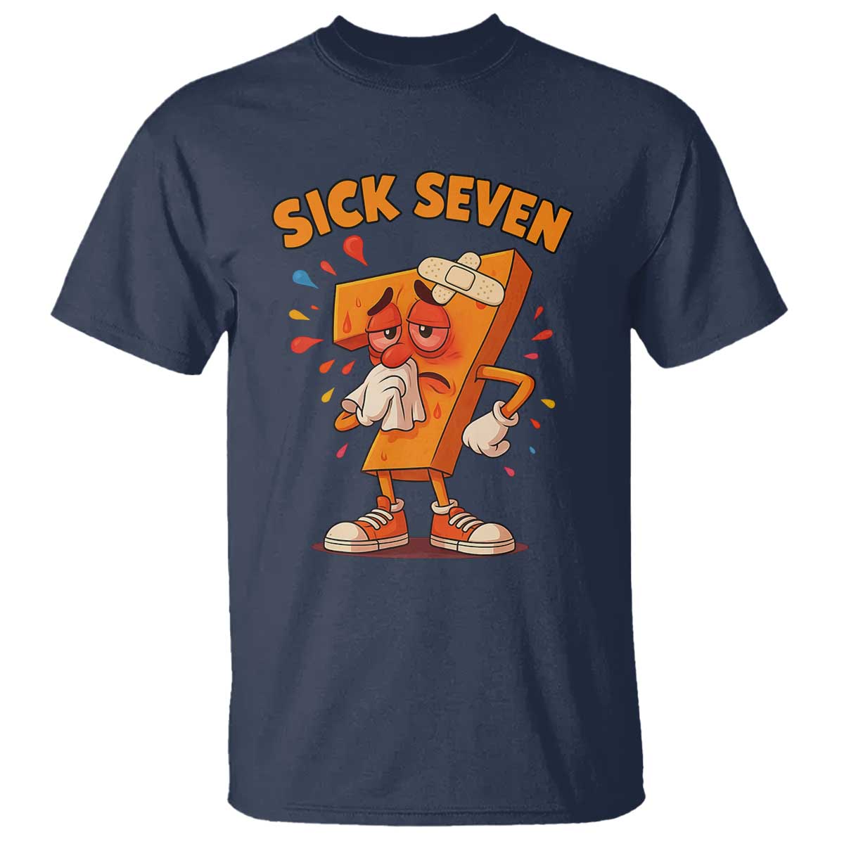 Funny Sick Seven 67 Meme T Shirt Six Seven Wordplay - Wonder Print Shop