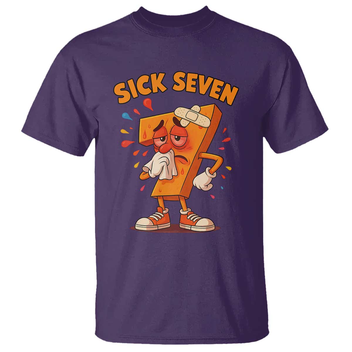 Funny Sick Seven 67 Meme T Shirt Six Seven Wordplay - Wonder Print Shop