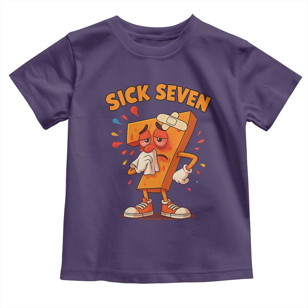 Funny Sick Seven 67 Meme Toddler T Shirt Six Seven Wordplay - Wonder Print Shop