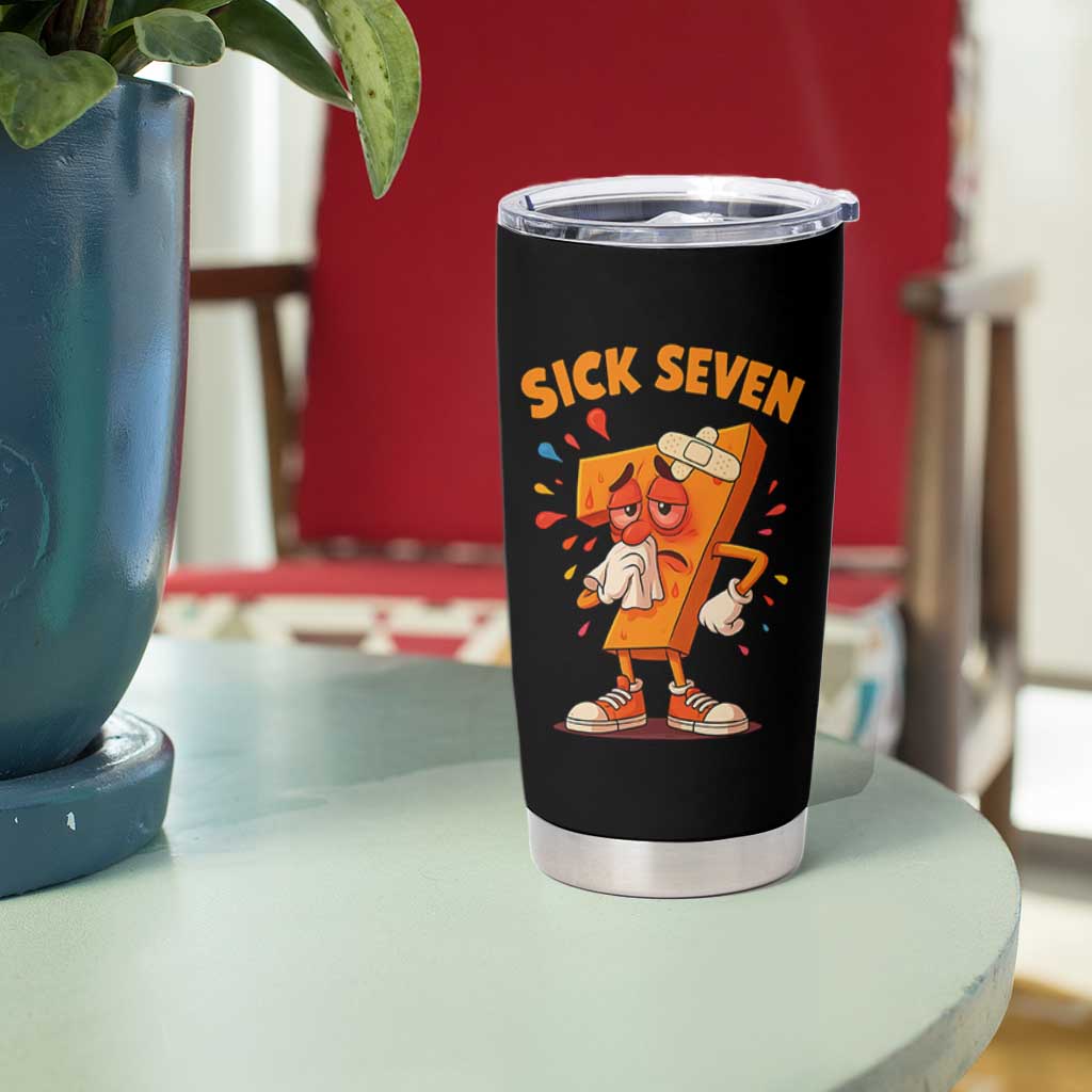 Funny Sick Seven 67 Meme Tumbler Cup Six Seven Wordplay - Wonder Print Shop