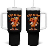 Funny Sick Seven 67 Meme Tumbler With Handle Six Seven Wordplay - Wonder Print Shop