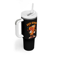Funny Sick Seven 67 Meme Tumbler With Handle Six Seven Wordplay - Wonder Print Shop
