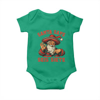 Funny Mexican Christmas 67 Baby Onesie Santa Says Seis Siete Cholo Claus - Wonder Print Shop