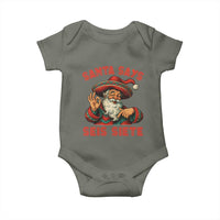 Funny Mexican Christmas 67 Baby Onesie Santa Says Seis Siete Cholo Claus - Wonder Print Shop