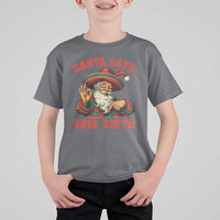 Funny Mexican Christmas 67 T Shirt For Kid Santa Says Seis Siete Cholo Claus - Wonder Print Shop