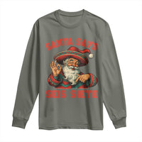 Funny Mexican Christmas 67 Long Sleeve Shirt Santa Says Seis Siete Cholo Claus - Wonder Print Shop
